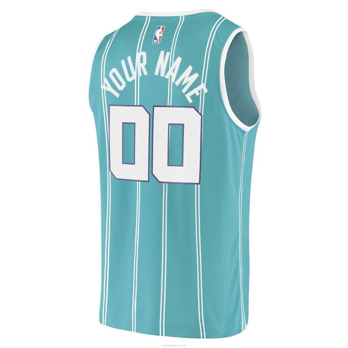 NBA 0F6D1064 Charlotte hornets verde azulado 2020 fast break replica camiseta personalizada