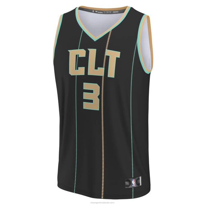 NBA 0F6D1869 charlotte hornets terry rozier negro fastbreak jersey