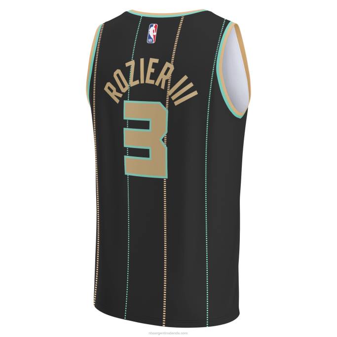 NBA 0F6D1869 charlotte hornets terry rozier negro fastbreak jersey