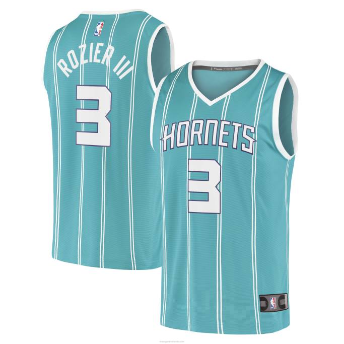 NBA 0F6D2845 charlotte hornets terry rozier iii teal fast break replica jugador jersey