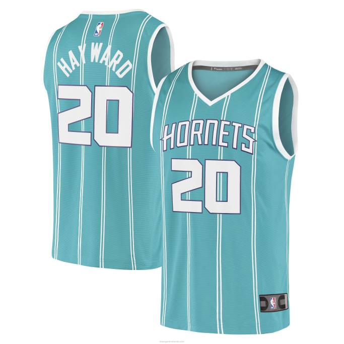 NBA 0F6D7660 charlotte hornets gordon hayward verde azulado fast break replica jersey