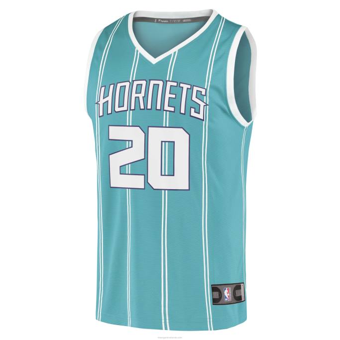 NBA 0F6D7660 charlotte hornets gordon hayward verde azulado fast break replica jersey