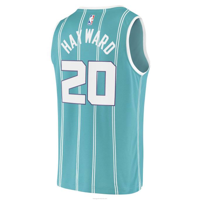 NBA 0F6D7660 charlotte hornets gordon hayward verde azulado fast break replica jersey