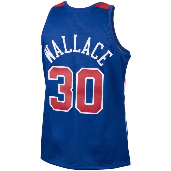 NBA 0F6D8272 balas de washington ben wallace mitchell & ness royal hardwood classics swingman jersey