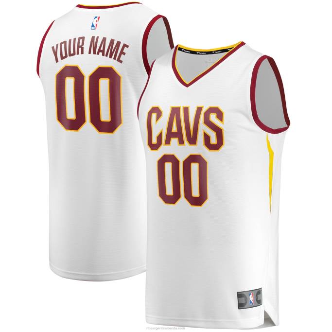 NBA 0F6D1195 cleveland cavaliers blanco fast break personalizado réplica jersey