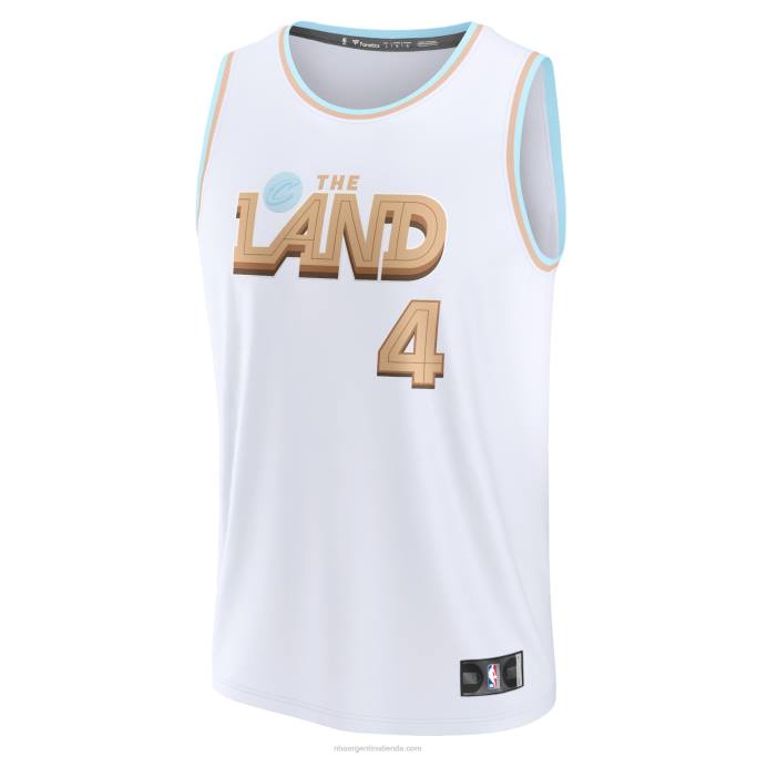 NBA 0F6D132 cleveland cavaliers evan mobley blanco fastbreak jersey