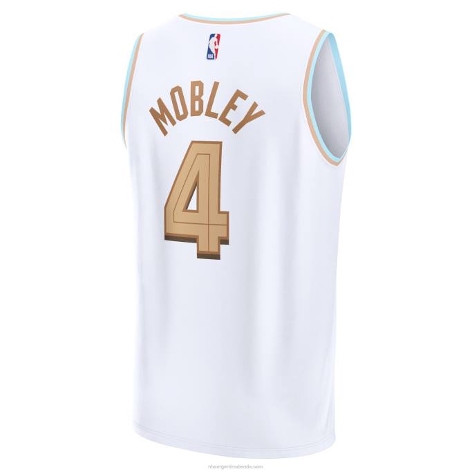 NBA 0F6D132 cleveland cavaliers evan mobley blanco fastbreak jersey