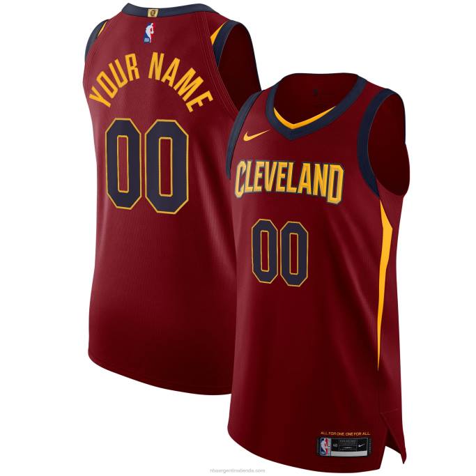 NBA 0F6D1915 cleveland cavaliers nike maroon auténtico personalizado jersey
