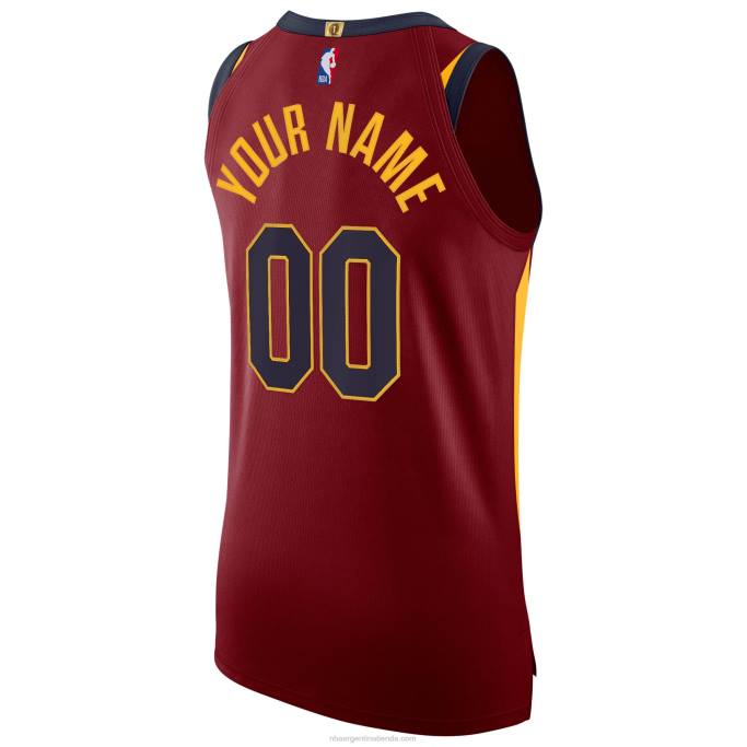 NBA 0F6D1915 cleveland cavaliers nike maroon auténtico personalizado jersey