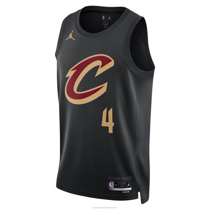 NBA 0F6D2018 cleveland cavaliers evan mobley jordan marca negro swingman jersey