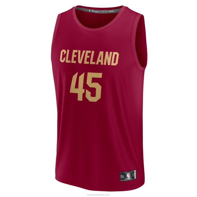 NBA 0F6D2077 cleveland cavaliers donovan mitchell vino fast break réplica jersey