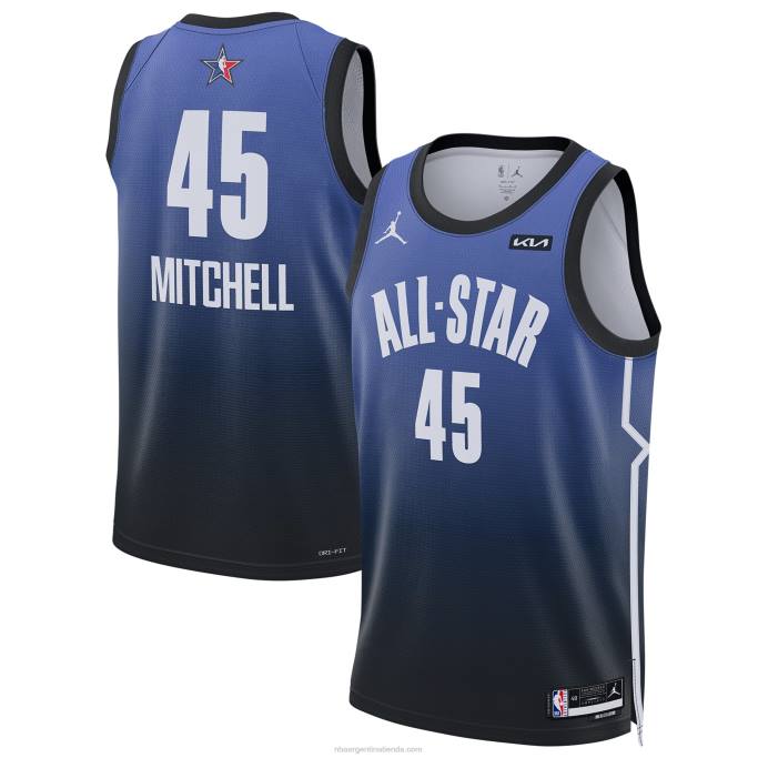 NBA 0F6D209 donovan mitchell jordan marca azul all-star game swingman jersey