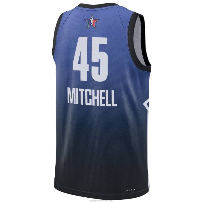 NBA 0F6D209 donovan mitchell jordan marca azul all-star game swingman jersey