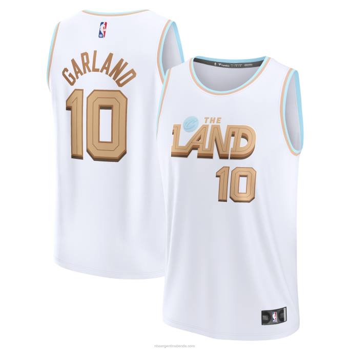 NBA 0F6D305 cleveland cavaliers darius garland blanco fastbreak jersey