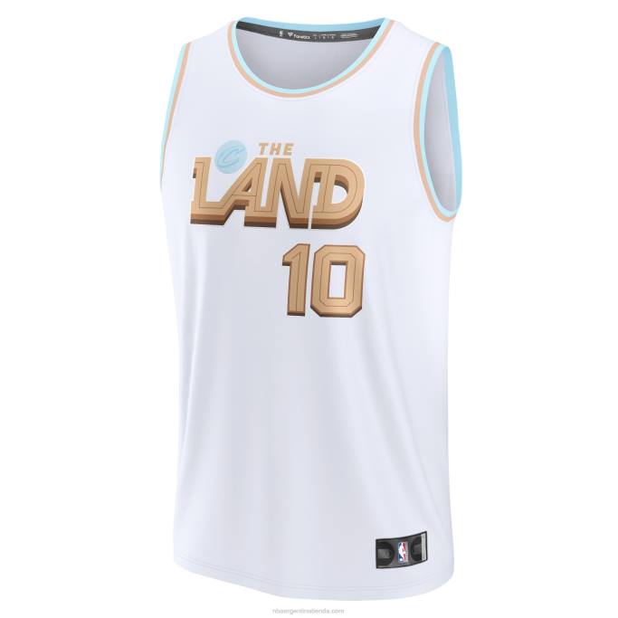 NBA 0F6D305 cleveland cavaliers darius garland blanco fastbreak jersey