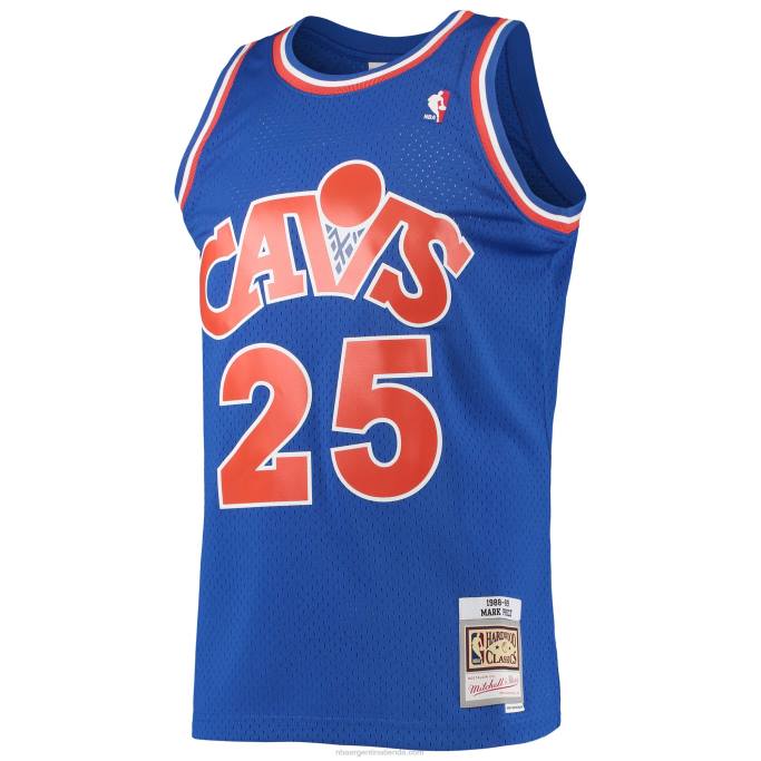 NBA 0F6D3369 camiseta cleveland cavaliers mark price mitchell & ness azul 1988-89 hardwood classics swingman