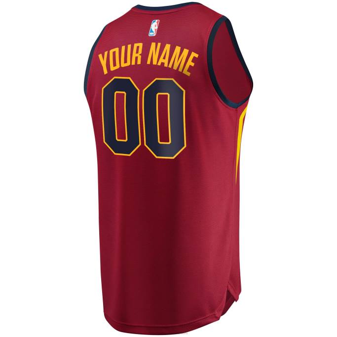 NBA 0F6D4732 camiseta cleveland cavaliers granate 2018 finales encuadernado fast break réplica personalizada