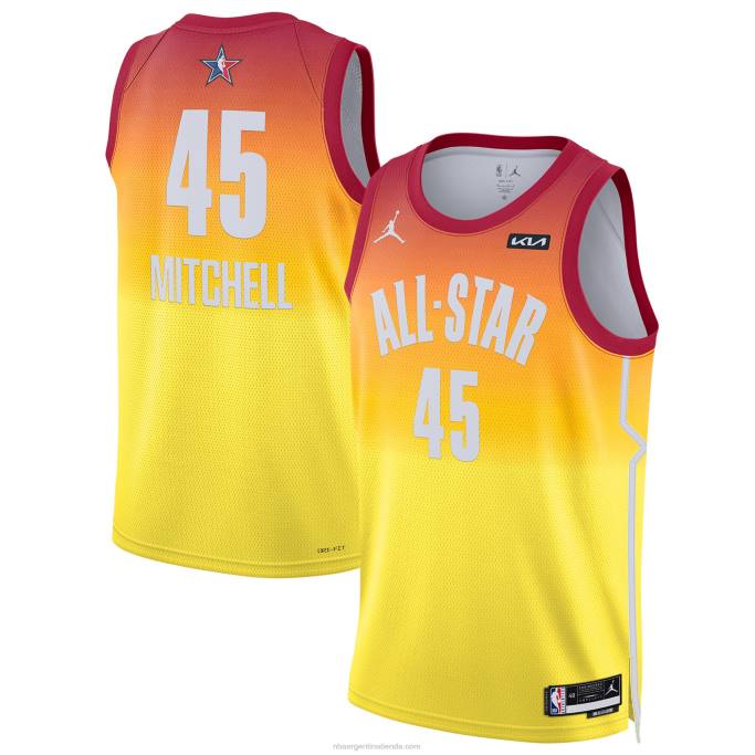 NBA 0F6D6268 donovan mitchell jordan marca naranja all-star game swingman jersey