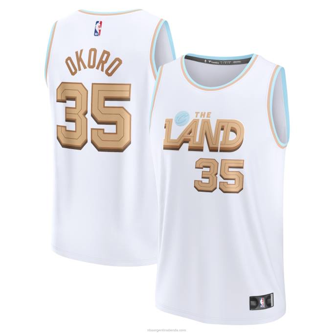 NBA 0F6D6680 cleveland cavaliers blanco fastbreak jersey