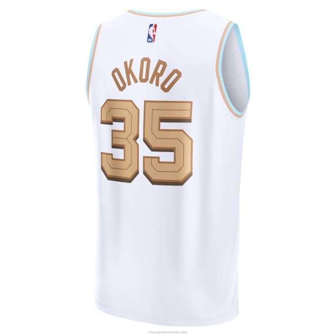 NBA 0F6D6680 cleveland cavaliers blanco fastbreak jersey