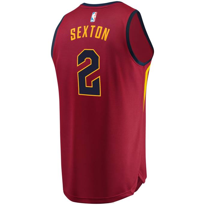 NBA 0F6D6943 cleveland cavaliers collin sexton vino réplica fast break jersey