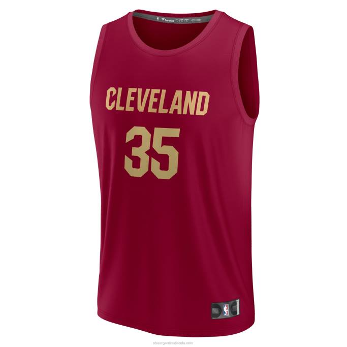 NBA 0F6D7497 cleveland cavaliers isaac okoro vino fast break replica jersey