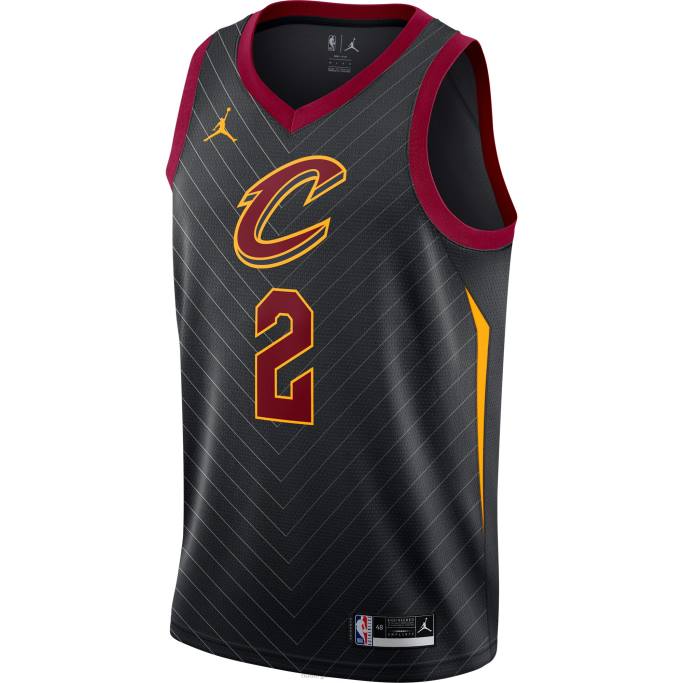 NBA 0F6D7738 cleveland cavaliers collin sexton jordan marca negro swingman jersey