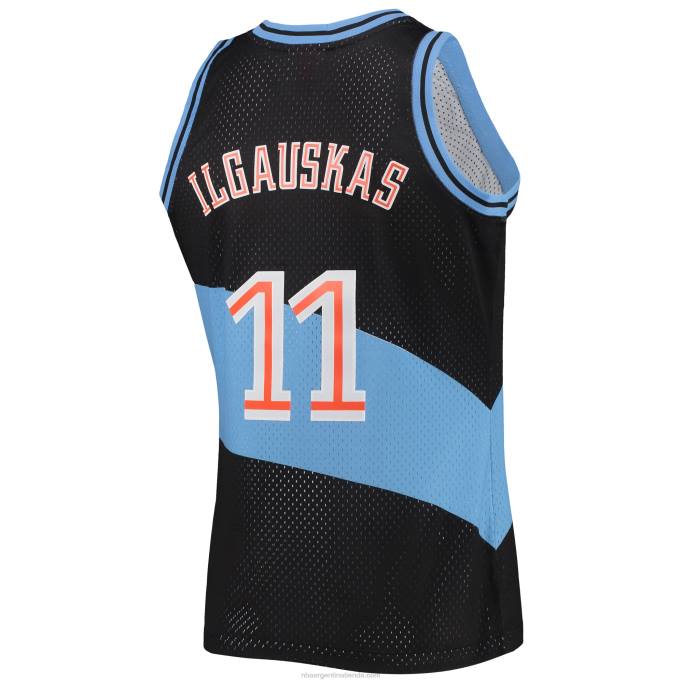 NBA 0F6D887 cleveland cavaliers zydrunas ilgauskas mitchell & ness negro hardwood classics swingman jersey