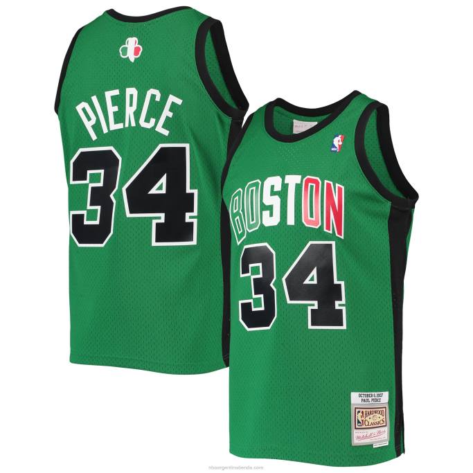 NBA 0F6D1086 boston celtics paul pierce mitchell & ness kelly green hardwood classics alternativo swingman jersey