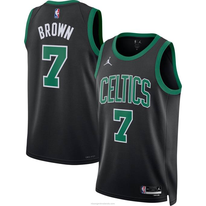 NBA 0F6D14 boston celtics jaylen marrón jordan brand negro swingman jersey