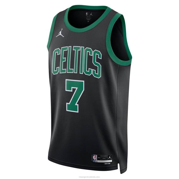 NBA 0F6D14 boston celtics jaylen marrón jordan brand negro swingman jersey