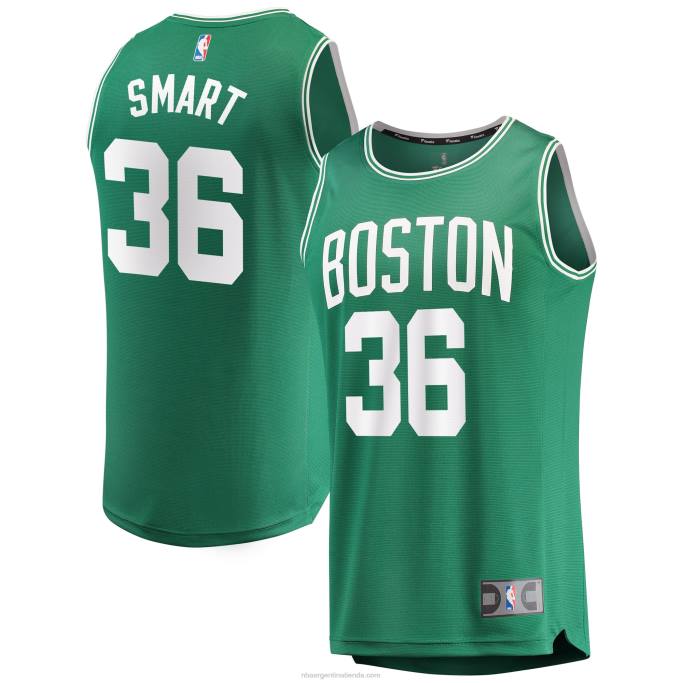 NBA 0F6D210 Boston Celtics Marcus Smart Green Fast Break Réplica playera de jugador
