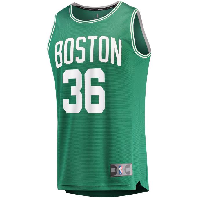 NBA 0F6D210 Boston Celtics Marcus Smart Green Fast Break Réplica playera de jugador