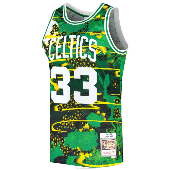 NBA 0F6D223 boston celtics larry bird kelly green hardwood classics año nuevo lunar swingman jersey