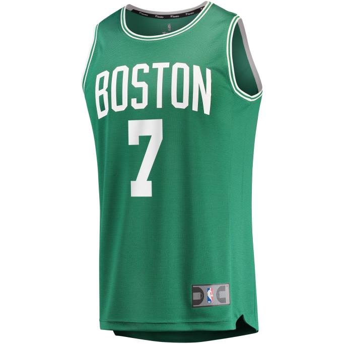 NBA 0F6D35 boston celtics jaylen marrón verde fast break réplica jugador jersey