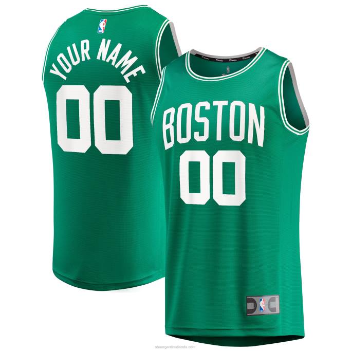 NBA 0F6D41 réplica personalizada de la camiseta de los boston celtics kelly green fast break