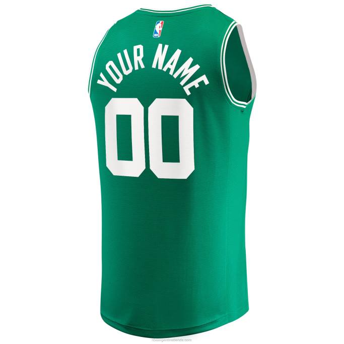 NBA 0F6D41 réplica personalizada de la camiseta de los boston celtics kelly green fast break