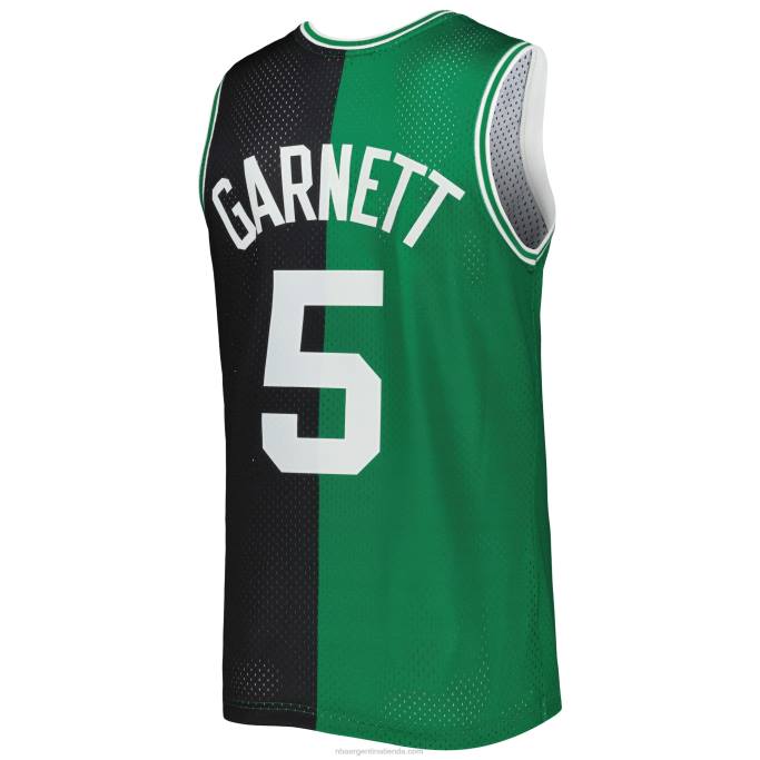 NBA 0F6D976 boston celtics kevin garnett negro / kelly verde hardwood classics split swingman jersey