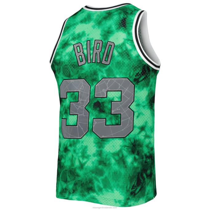 NBA 0F6D977 boston celtics larry bird mitchell & ness kelly verde galaxia swingman jersey