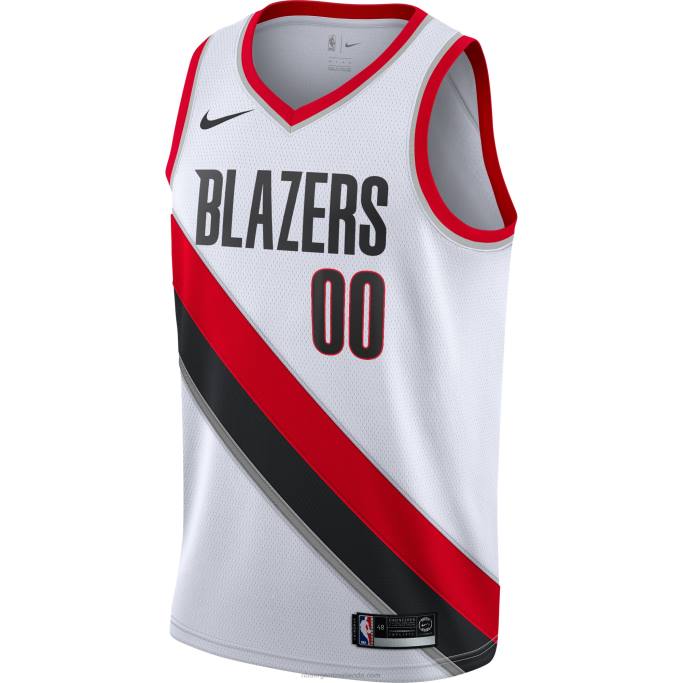 NBA 0F6D3751 portland trail blazers nike blanco swingman camiseta personalizada