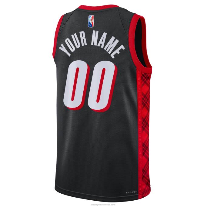 NBA 0F6D391 portland trail blazers nike swingman negro personalizado jersey
