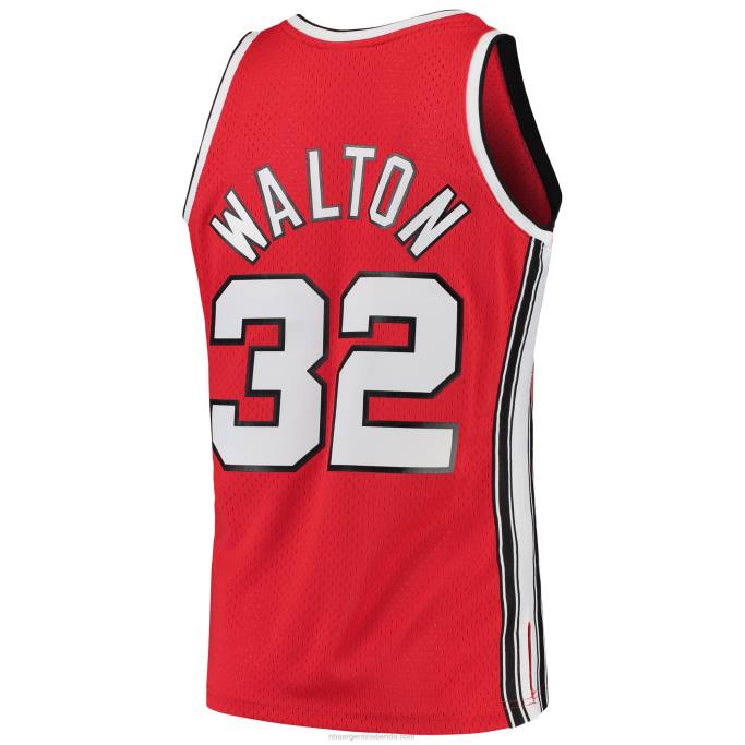 NBA 0F6D4085 portland trail blazers bill walton rojo 1976-77 hardwood classics swingman player jersey