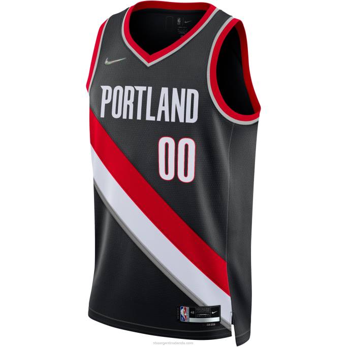 NBA 0F6D4535 portland trail blazers nike negro diamante swingman personalizado jersey