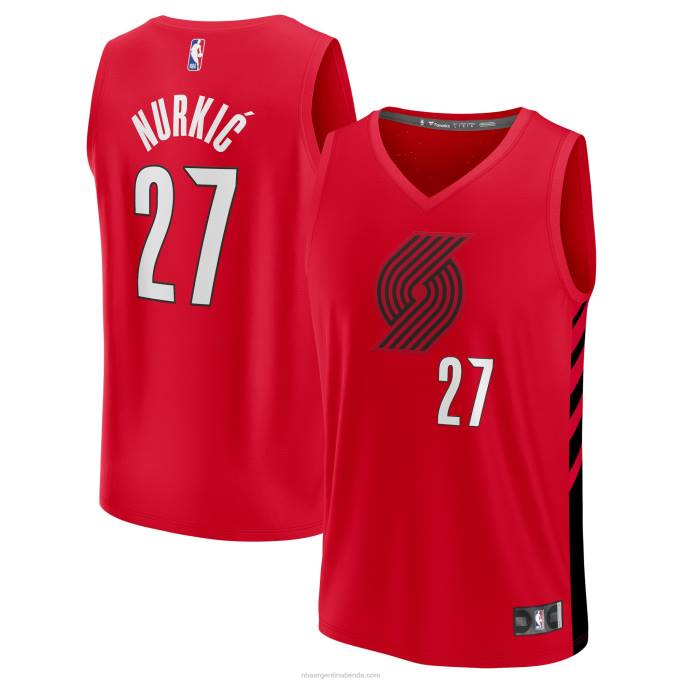 NBA 0F6D4605 jersey portland trail blazers jusuf nurkic rojo fast break