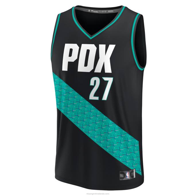 NBA 0F6D7120 jersey portland trail blazers jusuf nurkic negro fastbreak