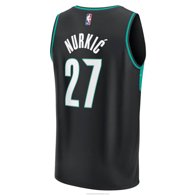 NBA 0F6D7120 jersey portland trail blazers jusuf nurkic negro fastbreak