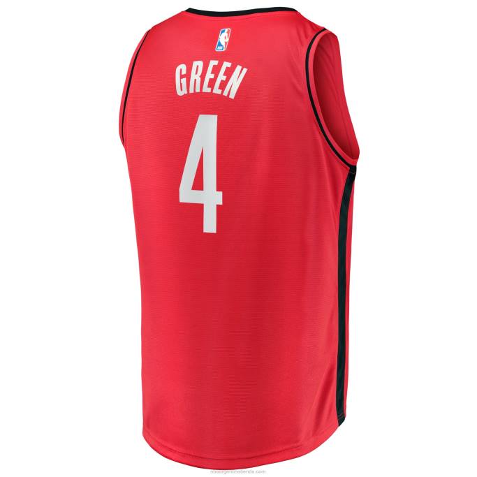 NBA 0F6D1182 houston cohetes jalen verde rojo fast break replica jugador jersey