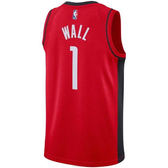 NBA 0F6D12503 houston cohetes john wall nike rojo swingman jersey