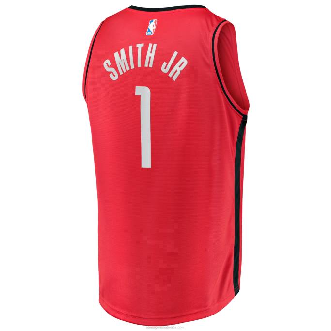 NBA 0F6D2121 houston cohetes jabari smith jr. Red draft primera ronda pick fast break replica jersey