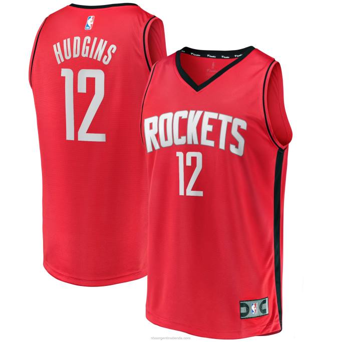 NBA 0F6D3468 houston cohetes trevor hudgins rojo fast break player jersey